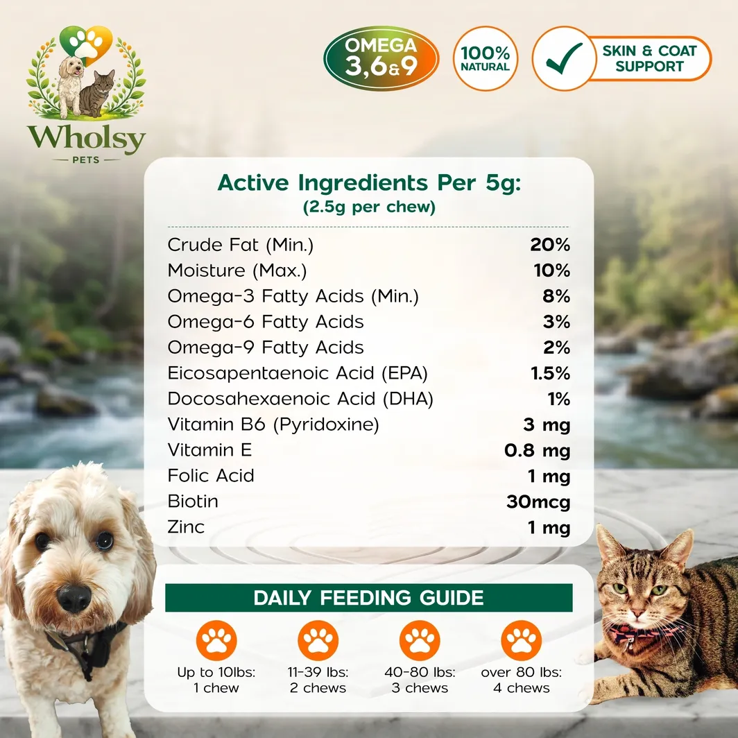 Skin & Coat Chews for Cats & Dogs - Image 2