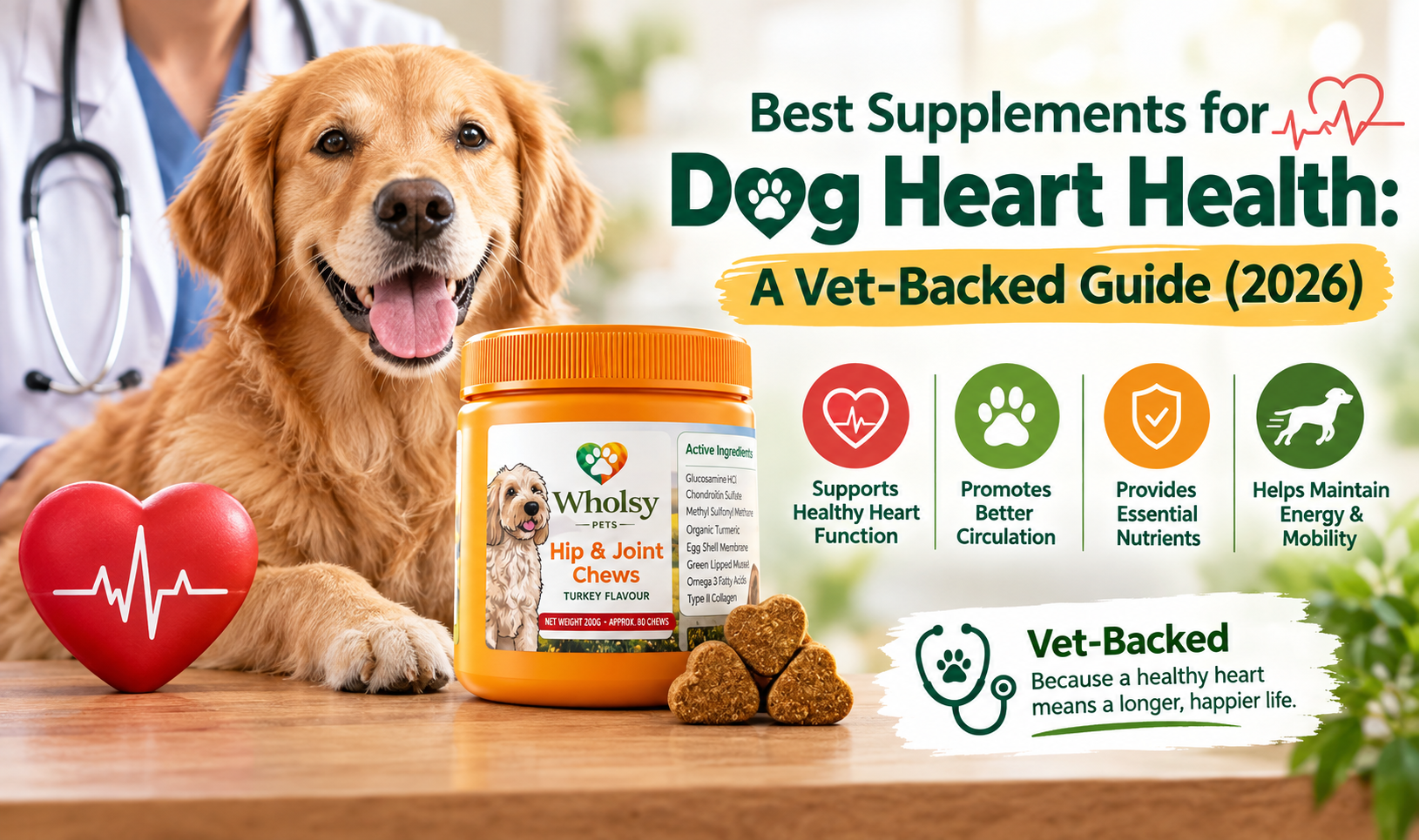 Best Supplements for Dog Heart Health: A Vet-Backed Guide (2026)